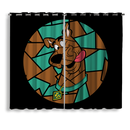 Scooby Doo Stained Glass Window Curtain