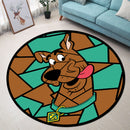 Scooby Doo Stained Glass Round Rug