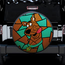 Scooby Doo Stained Glass Car Spare Tire Cover