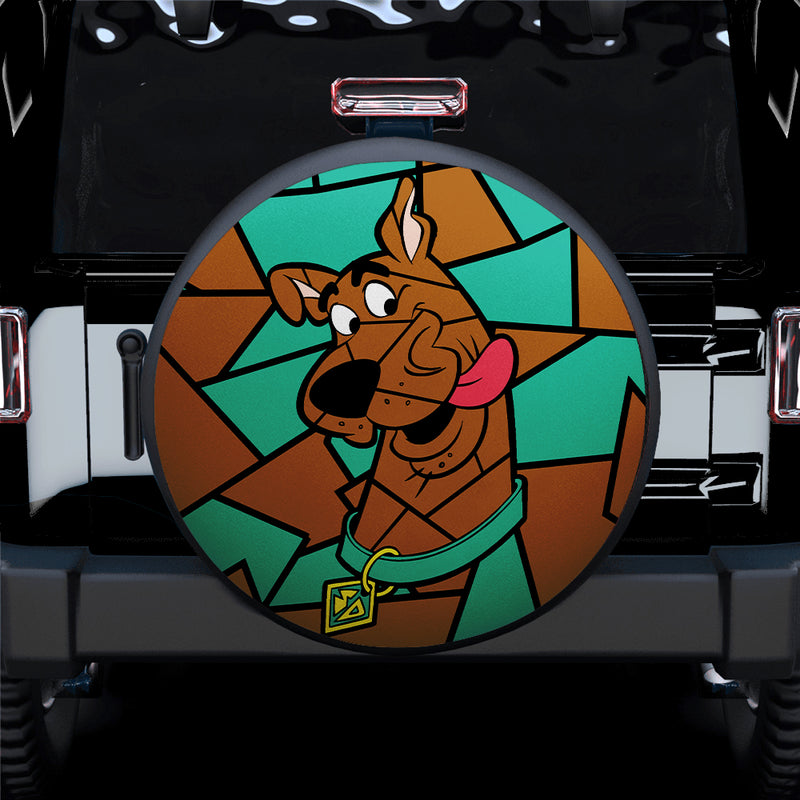 Scooby Doo Stained Glass Car Spare Tire Cover