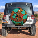 Scooby Doo Stained Glass Car Spare Tire Cover