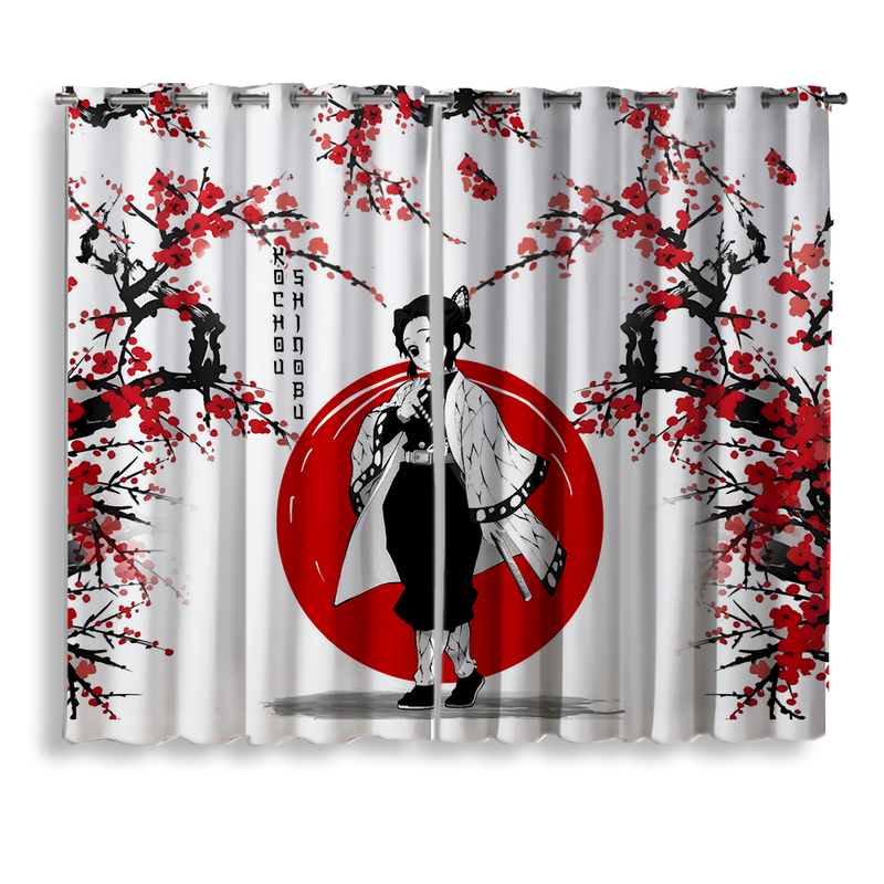 Shinobu Demon Slayer Anime Japan Style Window Curtain