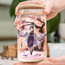 Shinobu Demon Slayer Cherry Blossom Glass Can