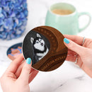 Siberian Husky Ceramic Drink Coasters