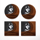 Siberian Husky Ceramic Drink Coasters