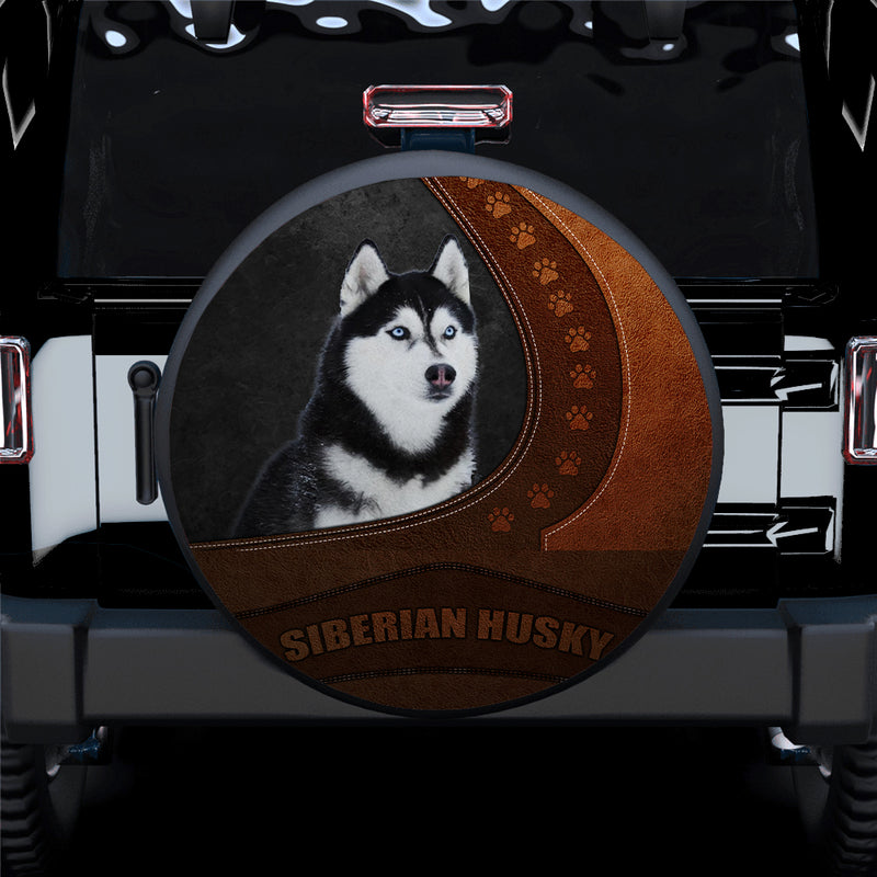 Husky Dog Car Spare Tire Covers Gift For Campers
