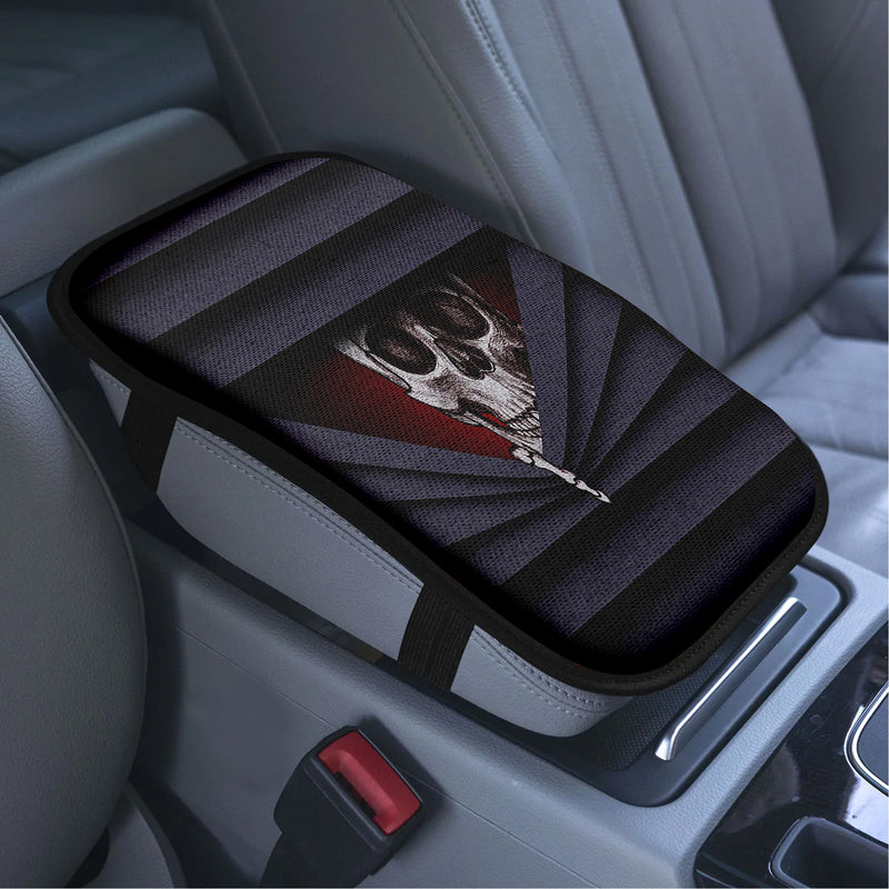 Skull Hiding Armrest Center Console Cover Car Accessories