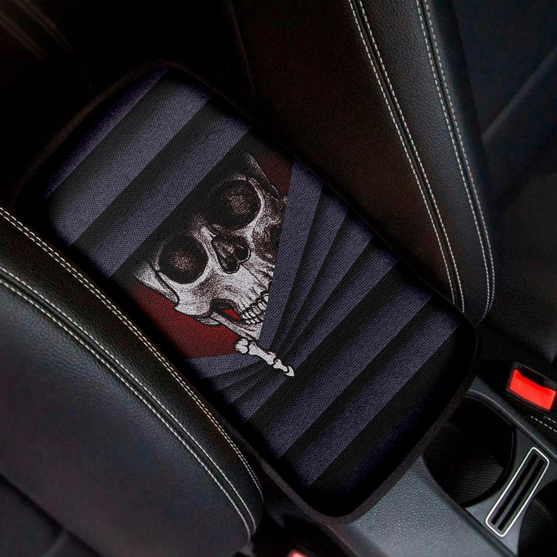 Skull Hiding Armrest Center Console Cover Car Accessories