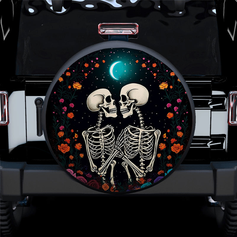 Skull Love Car Spare Tire Cover