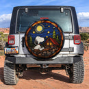 Snoopy Night Chill Jeep Car Spare Tire Cover