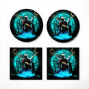 Spiderman BlackSuit No Way Home Moonlight Ceramic Drink Coasters