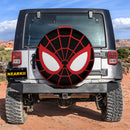 Spiderman Black Face Car Spare Tire Cover