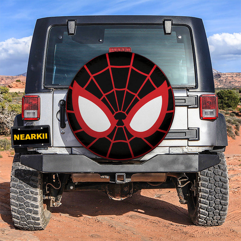 Spiderman Black Face Car Spare Tire Cover