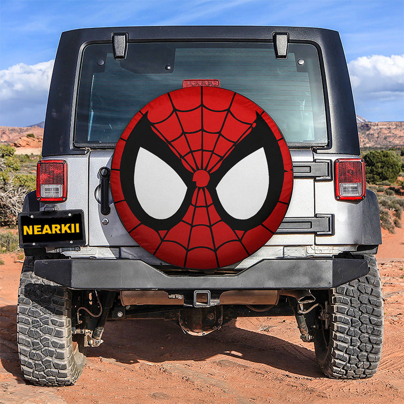 Spiderman Face Car Spare Tire Cover