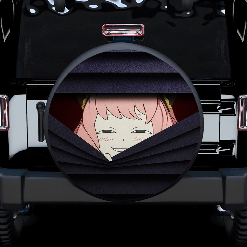 Spy X Family Anya Anime Hide Car Spare Tire Covers Gift For Campers