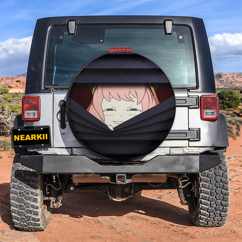 Spy X Family Anya Anime Hide Car Spare Tire Covers Gift For Campers