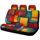 Square Design Car Back Seat Covers