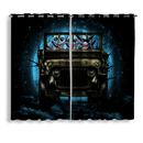 Squirtle Gangster Halloween Moonlight Window Curtain