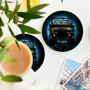 Squirtle Gangster Halloween Moonlight Ceramic Drink Coasters