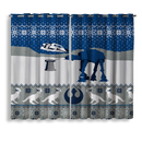 Star War Blue Window Curtain