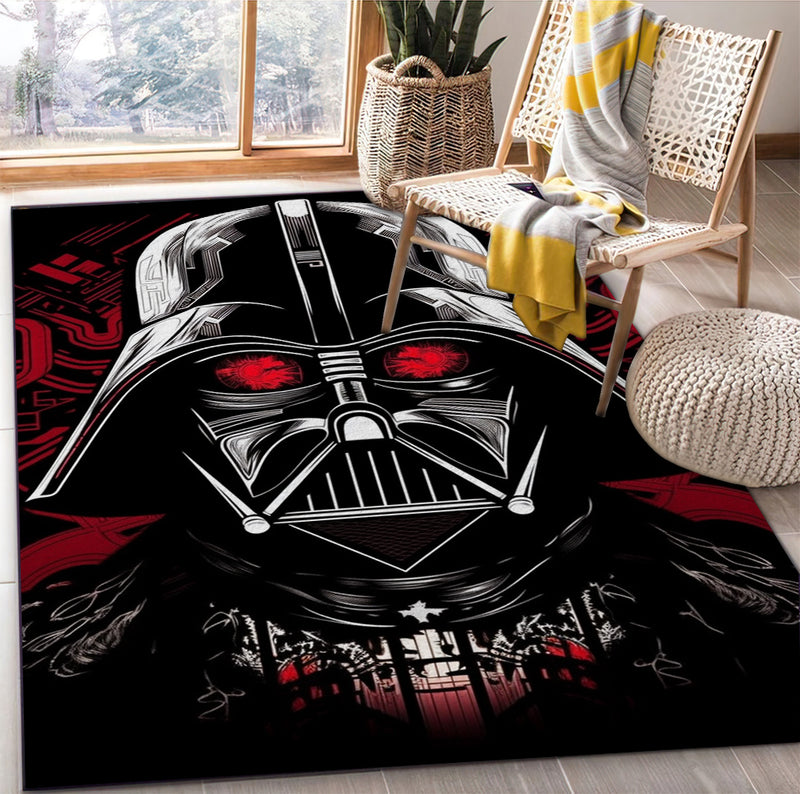 Darth Vader Red Eye Carpet Rug Home Room Decor