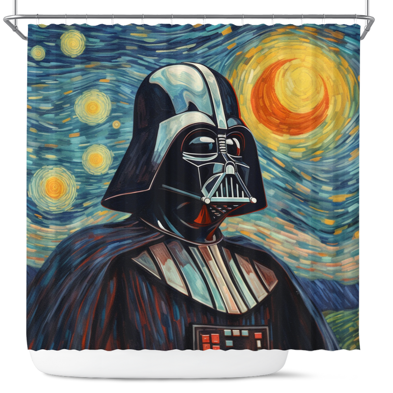 Darth Vader Starry Night Shower Curtain