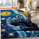 Darth Vader Starry Night Rectangular Area Rug