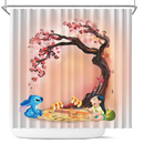 Stick And Lilo Cherry Blossom Japan Shower Curtain