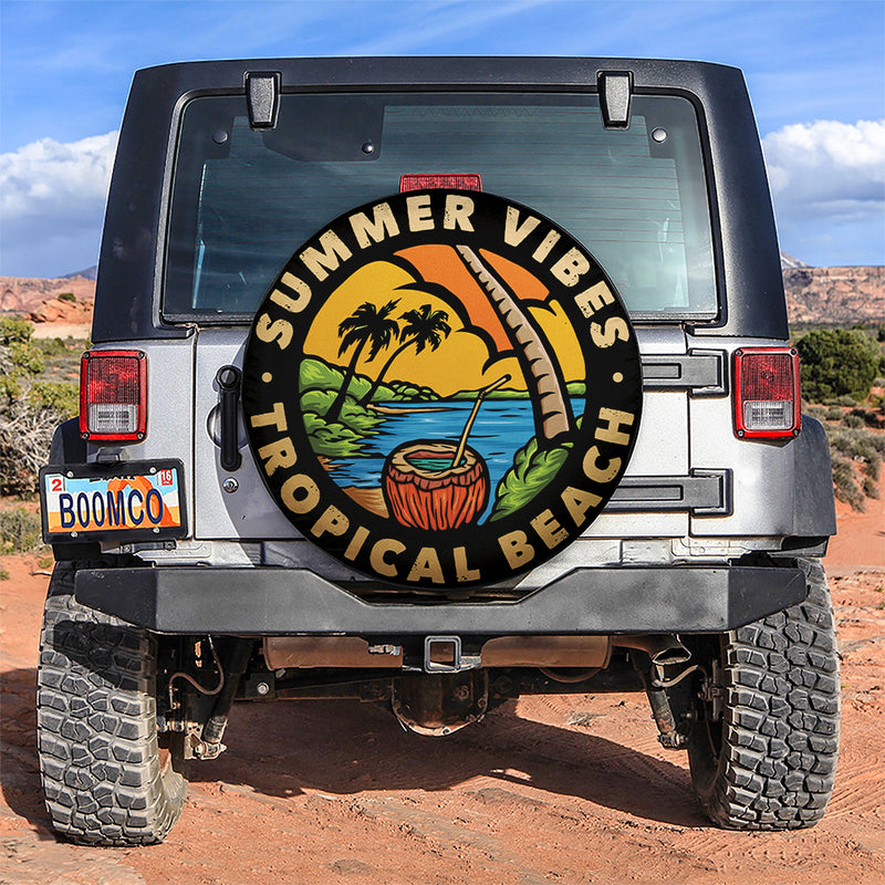 Summer Vibe Car Spare Tire Cover