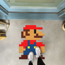 Super Mario Pixel Custom Shape Rubber Doormat Home Decor
