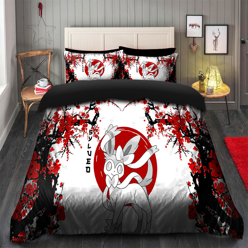 Sylveo Pokemon Japan Style Bedding Set Duvet Cover And 2 Pillowcases