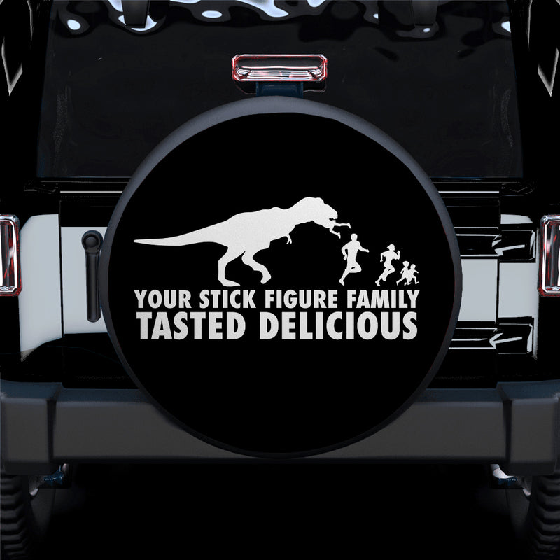Trex Dinosaur Funny Tasted Delicious Car Spare Tire Covers Gift For Campers