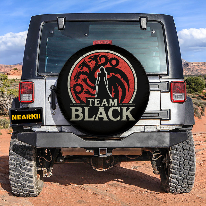 House of the Dragon Team Black Car Spare Tire Cover