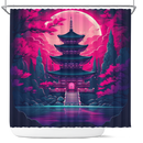 Japanese Temple Shower Curtain
