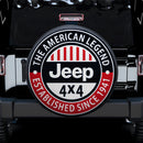 The American Legend Jeep 4x4 Car Spare Tire Cover
