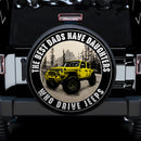 Yellow The Best Dad Jeep Car Spare Tire Cover