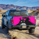 Totoro Ghibli Studio Hide Pink Truck Tailgate Decal Sticker