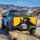 Totoro Ghibli Studio Hide Yellow Truck Tailgate Decal Sticker