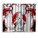 Tyranitar Japan Style Window Curtain