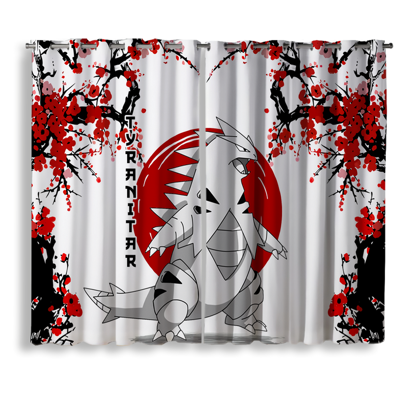 Tyranitar Japan Style Window Curtain