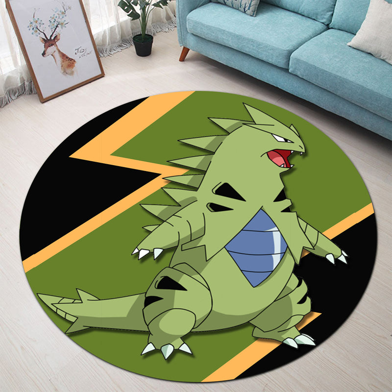 Tyranitar Pokemon Round Carpet Rug Bedroom Livingroom Home Decor