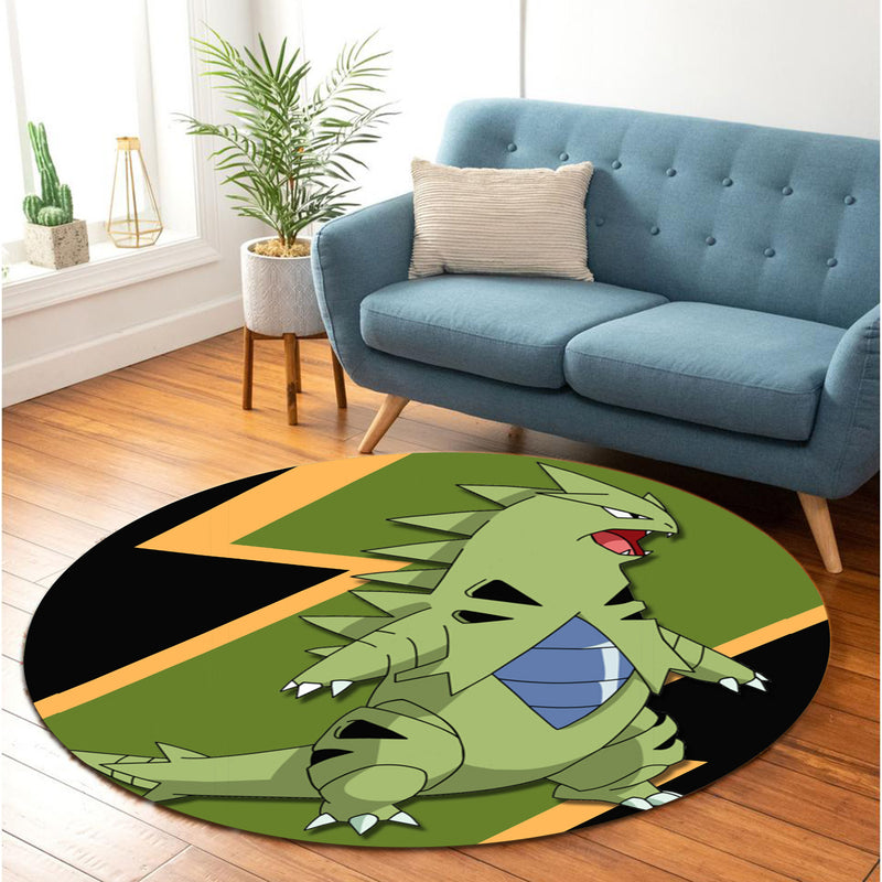 Tyranitar Pokemon Round Carpet Rug Bedroom Livingroom Home Decor