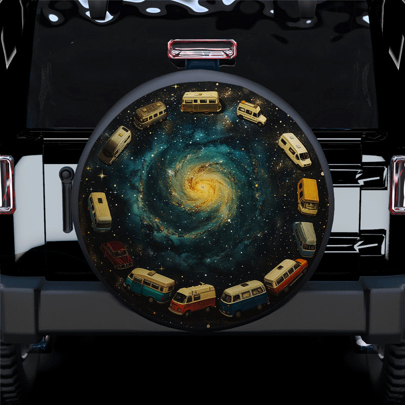 Van Galaxy Car Spare Tire Covers Gift For Campers