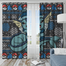 Vaporeon Eevee Evolution Christmas Window Curtain