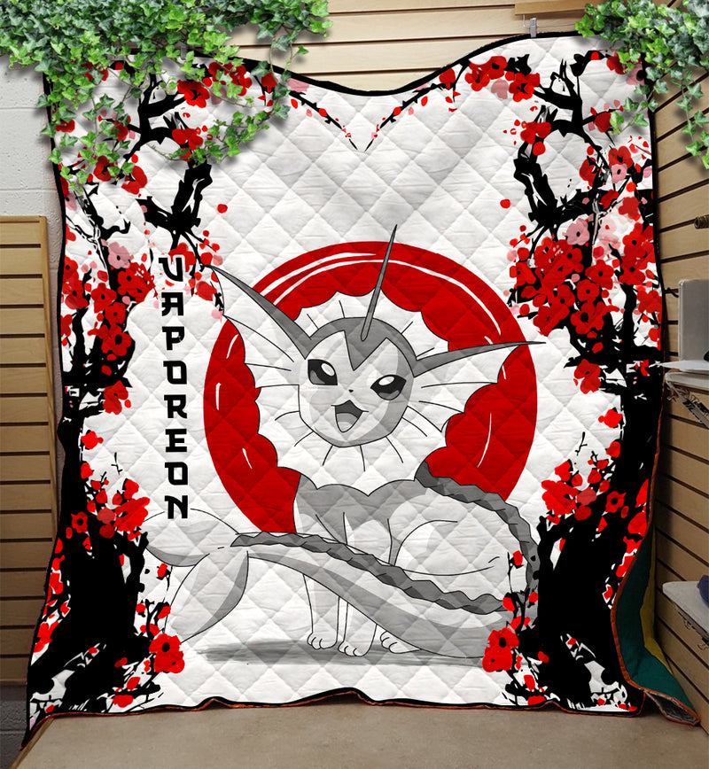 Vaporeon Japan Style Quilt Blanket