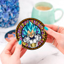 Vegata Blue Stained Glass Drink Coasters
