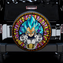 Vegata Blue Stained Glass Car Spare Tire Cover