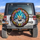 Vegata Blue Stained Glass Car Spare Tire Cover