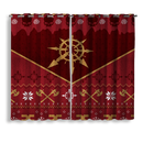 Warhammer 40k Red Christmas Window Curtain