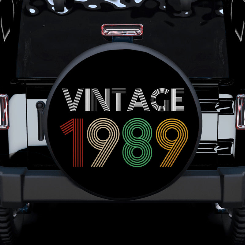 Vintage 1989 Birthday Jeep Car Spare Tire Covers Gift For Campers